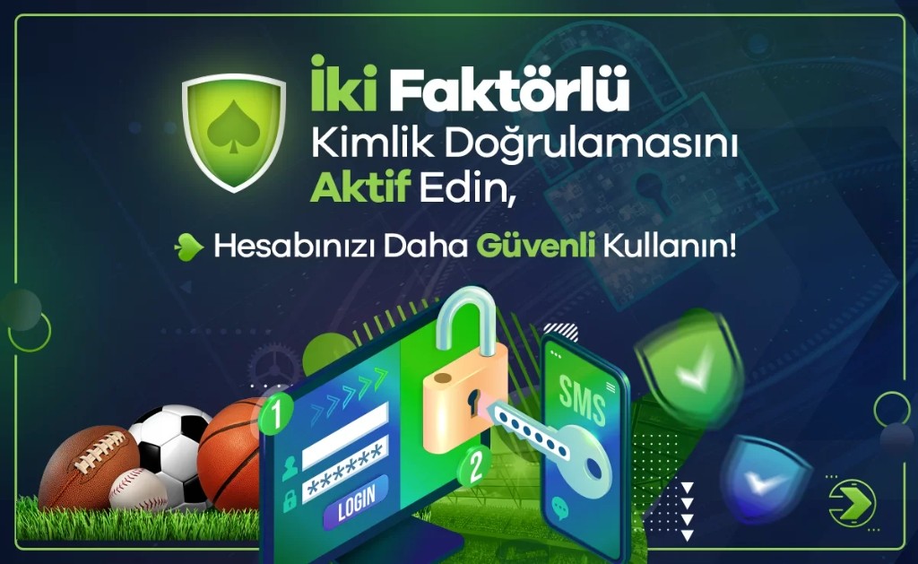 Galabet iki faktörlü kimlik doğrulama görseli: giriş ekranı, SMS kodu, asma kilit ve hesap güvenliği